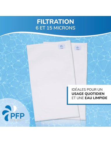 Bolsa filtrante para piscina 6-15-30 micras para sistema Desjoyaux