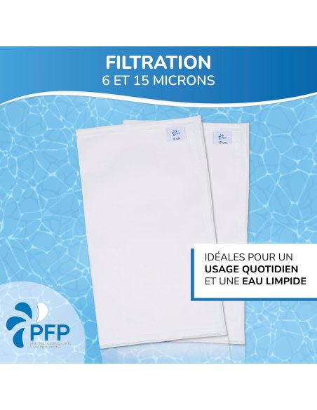 Bolsa filtrante para piscina 6-15-30 micras para sistema Desjoyaux