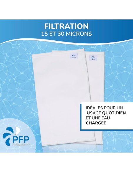 Bolsa filtrante 6-15-30 micras para cesta de skimmer Desjoyaux