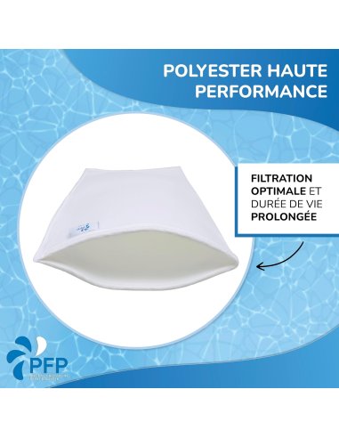 Bolsa filtrante de poliéster 6-15-30 micras para piscina