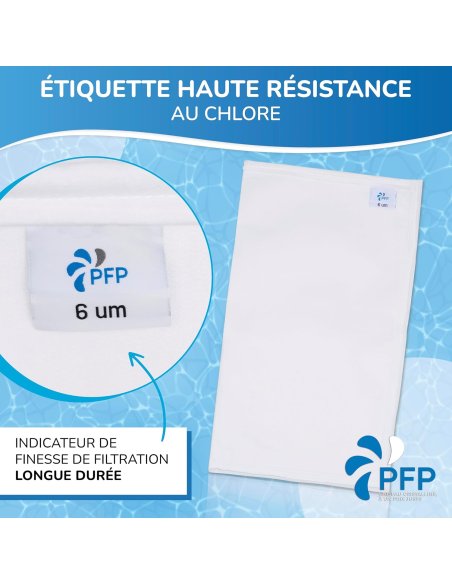 Filtre piscine 6 microns pour eau claire et propre