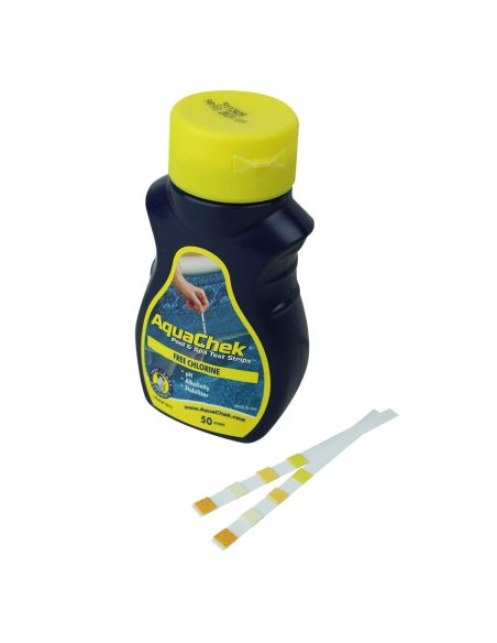 AquaChek Yellow: 4-in-1 Chlorine &amp; pH Test Strips